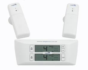 Bianco Rosenstein & Söhne frigorifero termometro: digitale termometro frigorifero e Freezer frigorifero Alarm 2 Sensori senza fili 